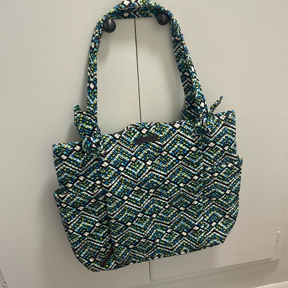 Vera Bradley Hadley Tote Bag in Rain Forest Purse Shoulder